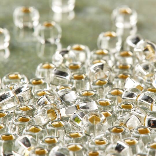 12 Pack: John Bead Crystal Silver Lined Czech Glass Seed Beads, 6/0